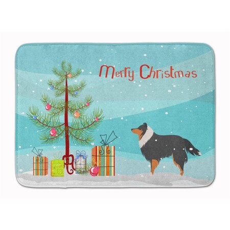 Carolines Treasures Sheltie and Shetland Sheepdog Christmas Machine Washable Memory Foam Mat BB2948RUG